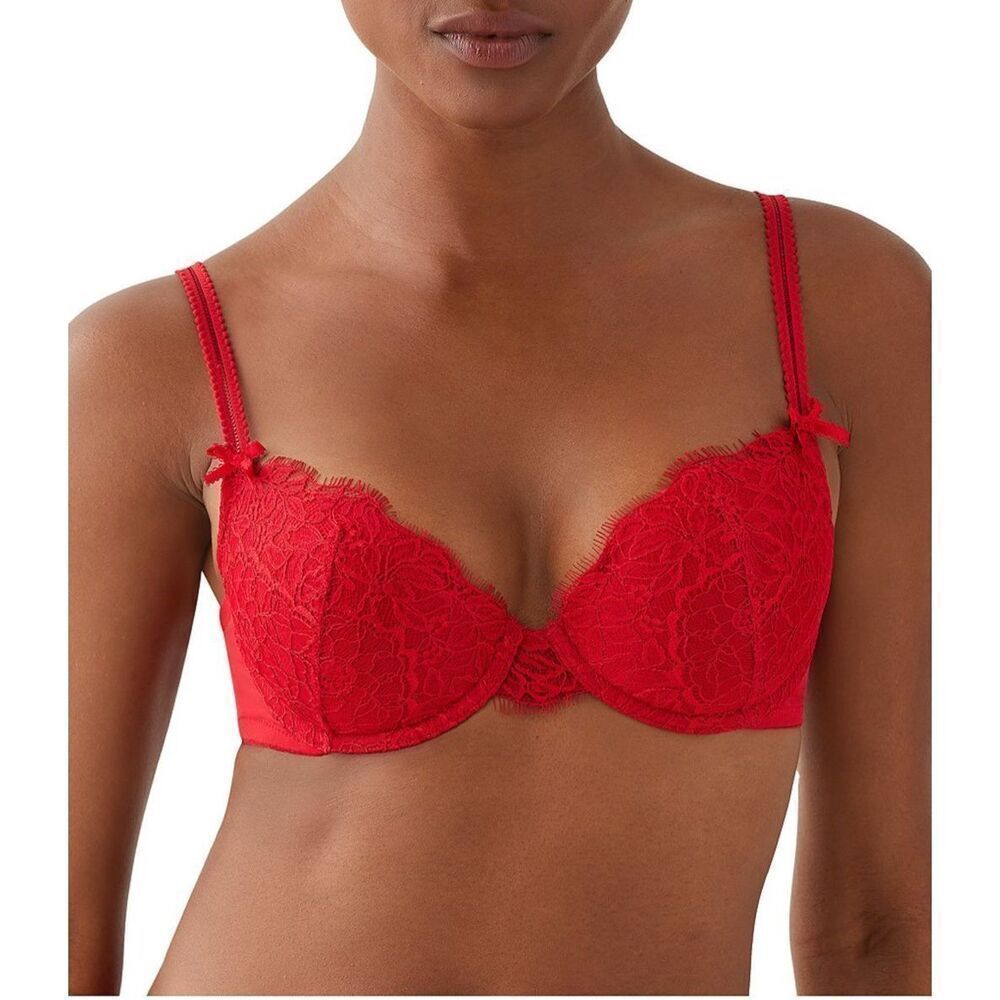 B.tempt'd by Wacoal NWT It's on Underwire Contour Bra Savvy Red 38B